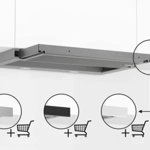 Bosch Serie 2 DFL064W53 Dunstabzugshaube Halb Eingebaut (Pullout) Silber 388 M³/h B 19